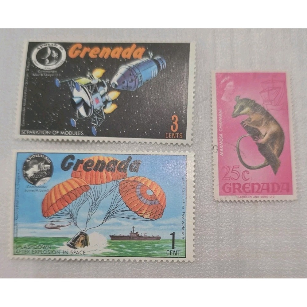 1971 Collection Of 3 Grenada Postage Stamps